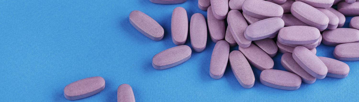 December Blog Image 1 View of purple-coated tablets